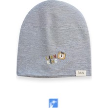 Kardelen Butik Denizli  Cotton Çift Kat Erkek Çocuk Penye Bere  ( 1-4 Yaş )