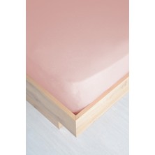 Açelya 100 x 200  cm  Lastikli Çarşaf Pudra