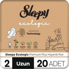 Sleepy Ecologic Premium Plus Hijyenik Ped Uzun 20 Adet Ped