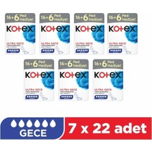Kotex Ultra Dev Eko Gece 22’li - 7'li Paket Ped