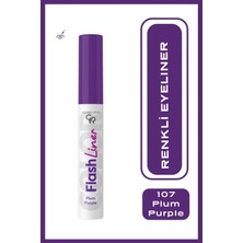 Golden Rose Flash Liner Colered Eyeliner NO:107 Plum Purple - Renkli Eyeliner - 8691190535179