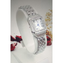 Re-Nox Planet Kare Kasa Taşlı Gümüş Kadın Kol Saati