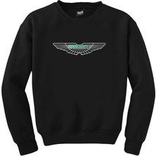 Aston Martin Logo 2 Siyah Sweatshirt