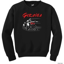 Nissan Gtr Godzilla Siyah Sweatshirt
