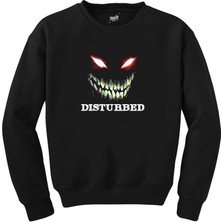 Disturbed Teeth And Eyes Siyah Sweatshirt