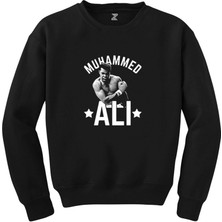 Muhammed Ali Face Siyah Sweatshirt