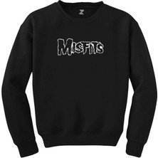 Misfits Logo Siyah Sweatshirt