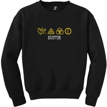 LED Zeppelin Zoso Yellow Siyah Sweatshirt