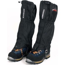 Evolite Advance Gaiter Tozluk E-5450 Siyah Hafif ve Taşınabilir Su Geçirmez Kumaş 60 cm