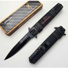 Browning Kemer Klipsli Siyah Çakı