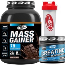 CONLAST Mass Gainer 2000G ve 120G Kreatin Shaker Hediyeli Sporcu Besinleri İçin Dengeli Formül