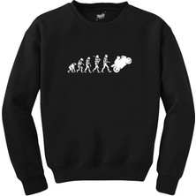 Motocycle Evolution Siyah Sweatshirt