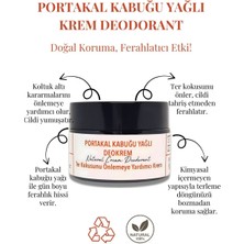 Bioran Portakal Kabuğu Yağlı Deokrem 30 ml - Doğal Krem Deodorant, Cam Kavanozda