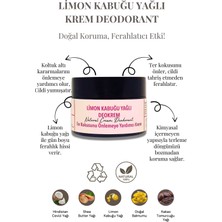 Bioran Limon Kabuğu Yağlı Deokrem 30 ml - %100 Doğal Krem Deodorant, Cam Kavanozda