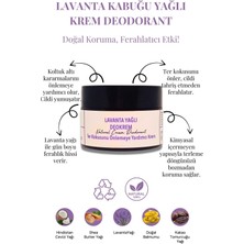 Bioran Lavanta Yağlı Deokrem 30 ml - Doğal Krem Deodorant, Cam Kavanozda