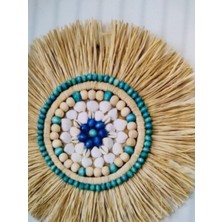 BH Bohem Handmade Bhbohem Handmade 2lirafya Duvar Süsü Duvar Panosu Rafya Kapı Süsü  Balkon Mobilyası Duvar Süsü A