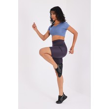 Scorp Alpha Kadın Biker Spor Tayt Antrasit