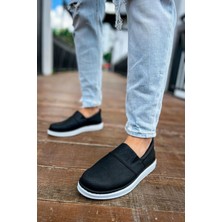 Shoecide SHO091 Bağcıksız Slip-On Rbt Brecon Erkek Ayakkabı Sıyah