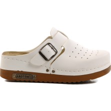 Ayakmod Beyaz Anatomik Unisex Sabo Terlik 07-008 G