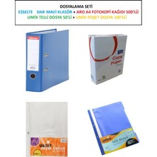 Dosyalama Seti 2 ( Klasör + Fotokopi Kağıdı + Pls. Telli Dosya + Poşet Dosya )
