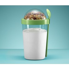 Ozcmax Meyve Hazneli - Kaşıklı Portatif Yoğurt Kabı