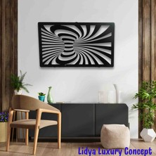 Lidya Luxury Concept 3D Görsel Temalı Duvar Dekoru. Metal Malzeme