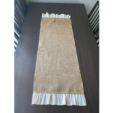 Nerz Fırfırlı Jüt Runner 40 x 120