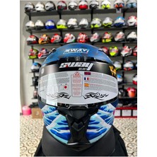 Sw 820 Dakar Fısh Full Face Motosiklet Kaskı