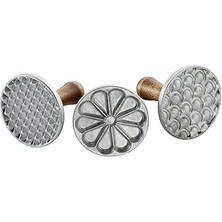 Ware "ımpressionen" Ahşap Saplı Kurabiye Damgası, 3 Farklı Motif