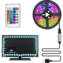 Tv-Pc Arkası Ambians Rgb LED S Usb'li Kumandalı 3 Metre CT-4566