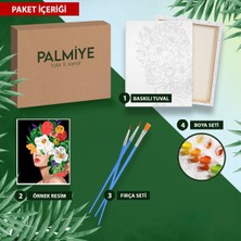 Sayılarla Boyama Tuval Seti Fırça Boya Dahil (Çıtalı) 40X50 cm - Dağlar