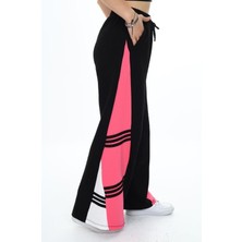 Kız Çocuk  %100 Pamuk Garnili Oversize Geniş Paça Eşofman ALTI-EŞF-0003