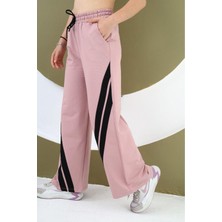 Kız Çocuk Oversize Pamuk Bel Lastikli Geniş Paça Eşofman ALTI-EŞF-0004