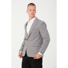 Bonesti Erkek Slim Fit Blazer Ceket Grimelanj