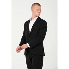 Bonesti Erkek Slim Fit Blazer Ceket Siyah
