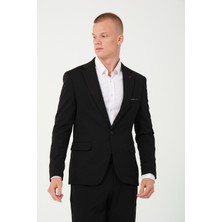 Bonesti Erkek Slim Fit Blazer Ceket Siyah