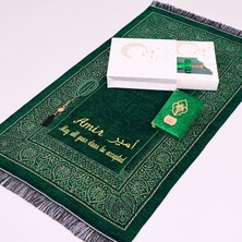 Mutlu İşler Kişiselleştirilmiş Isme Özel Seccade, Kuran, Tesbih, Hediye Seti, Ramazan Hediyelik