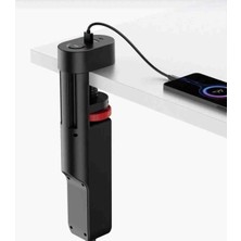 Fulltech Rose Teknoloji Termal Akım Korumalı Masa Kenarı Ayarlanabilir 3 Priz+2 Usb+1 Type-C Girişli 1.8m Uzatma Kablolu Hızlı Şarj Destekli Priz