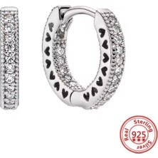 Poseidons Jewellery Küçük Kalpler Gümüş Küpe