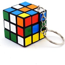 Ozcmax Nostaljik Zeka Küpü Sihirli Mini Rubik Anahtarlık 3x3 cm