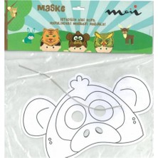 Boyanabilir Karton Maske ( Pakette 3 Adettir )