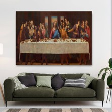 Marsilyan- Da Vinci'nin Son Akşam Yemeği Kanvas TABLO-5183