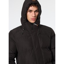 Superdry Siyah Erkek Mont M5011901A02A_HOODED 5 Baffle Sports