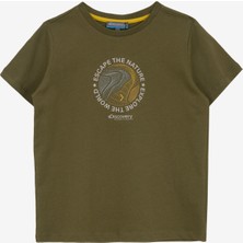 Discovery Expedition Baskılı Haki Erkek Çocuk T-Shirt D5SB-TST3221