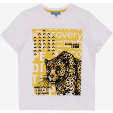 Discovery Expedition Baskılı Beyaz Erkek Çocuk T-Shirt D5SB-TST3222