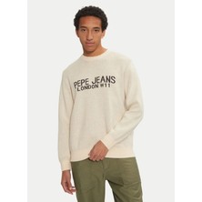 Pepe Jeans Bisiklet Yaka Regular Fit Ekru Erkek Kazak PM702466-804 Cardın