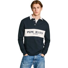Pepe Jeans Lacivert Erkek Polo T-Shirt PM542210-594 Joey