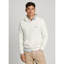 Pepe Jeans Bisiklet Yaka Kırık Beyaz Erkek Sweatshırt PM582725-803 Somerton