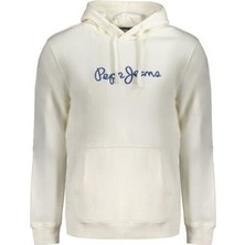 Pepe Jeans Kapüşon Yaka Kırık Beyaz Erkek Sweatshırt PM582716-803 New Joe Hoodıe