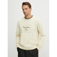 Pepe Jeans Kapüşon Yaka Kırık Beyaz Erkek Sweatshırt PM582721-803 Sımon